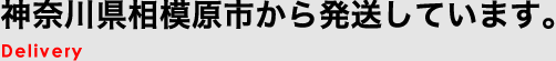 神奈川県相模原市から発送しています。